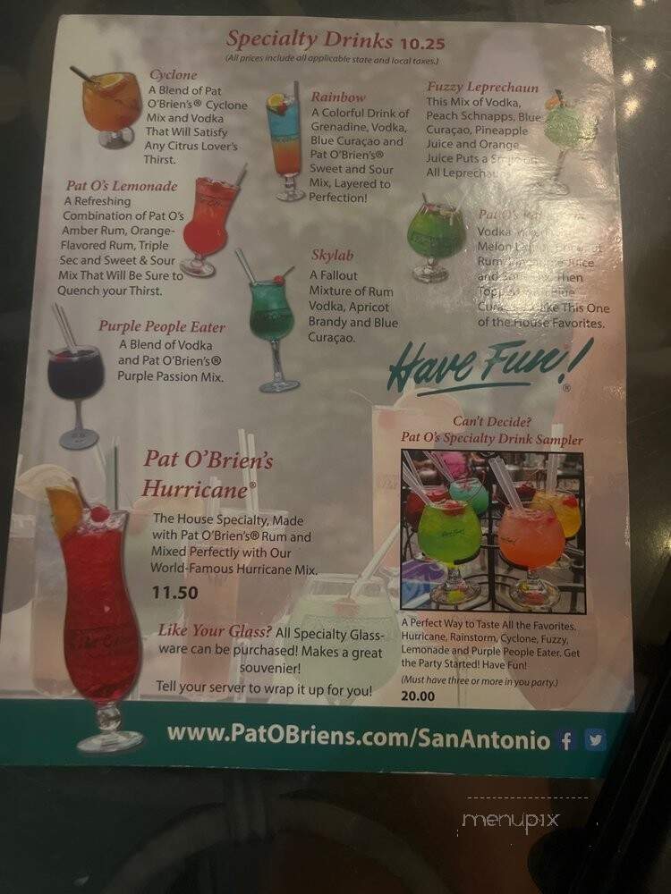 Pat O'Brien's Of Texas - San Antonio, TX