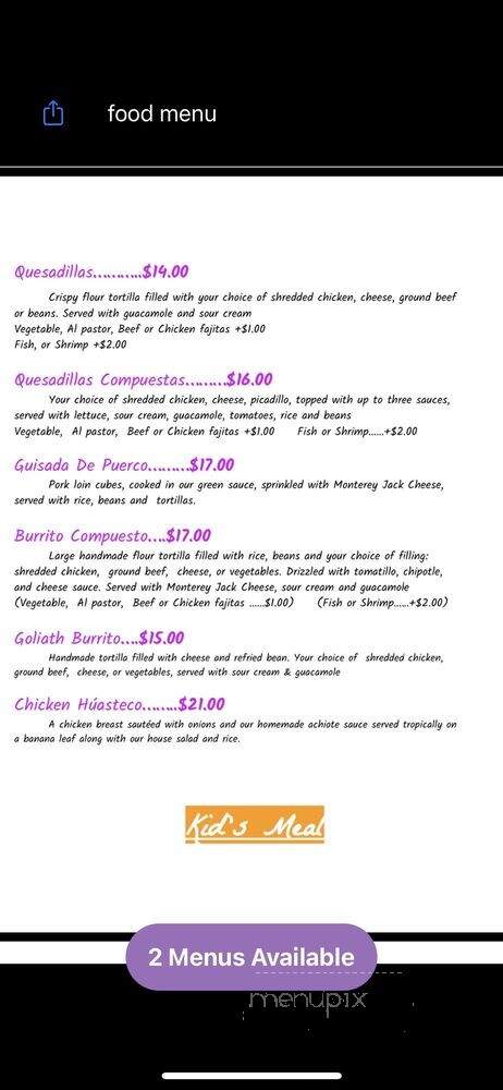 Polvos Mexicanos - Austin, TX menu_pic