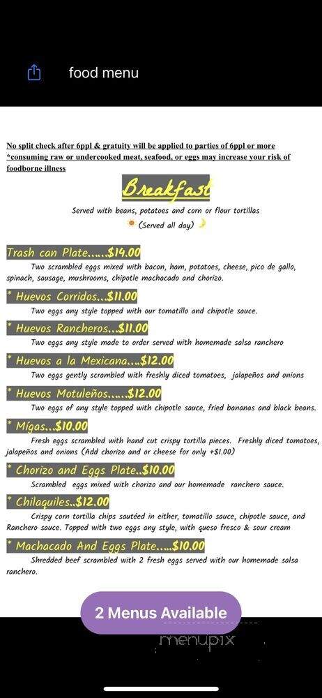 Polvos Mexicanos - Austin, TX menu_pic