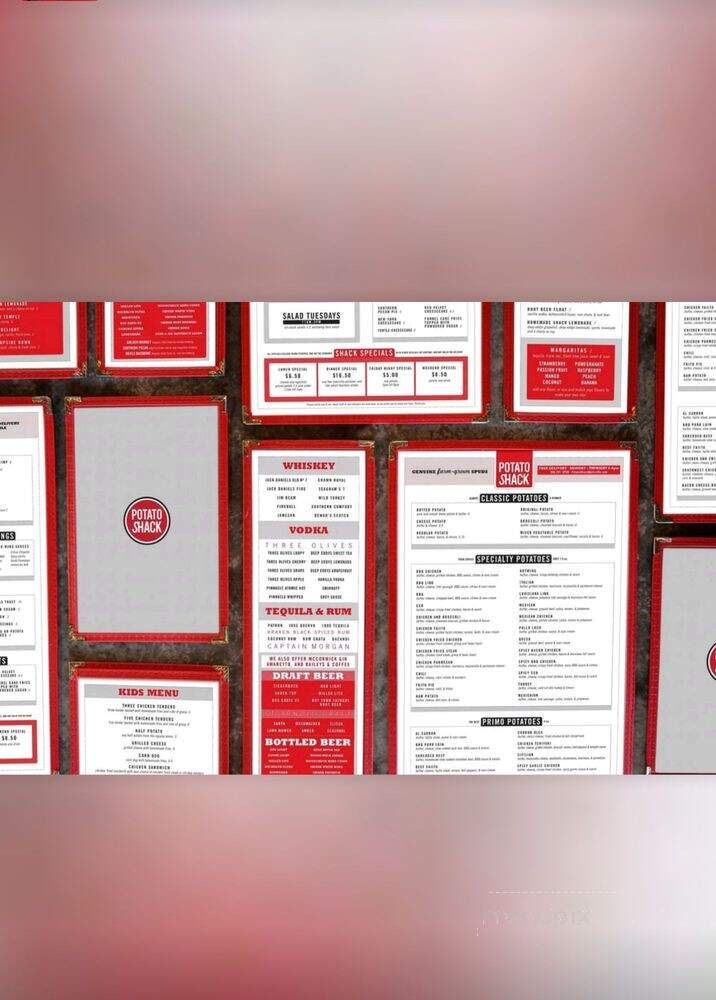 Potato Shack - Huntsville, TX menu_pic