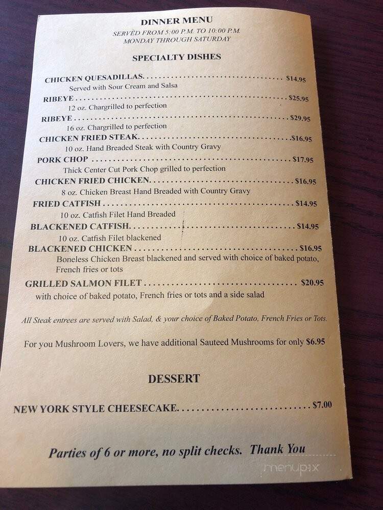 Press Box - Galveston, TX menu_pic