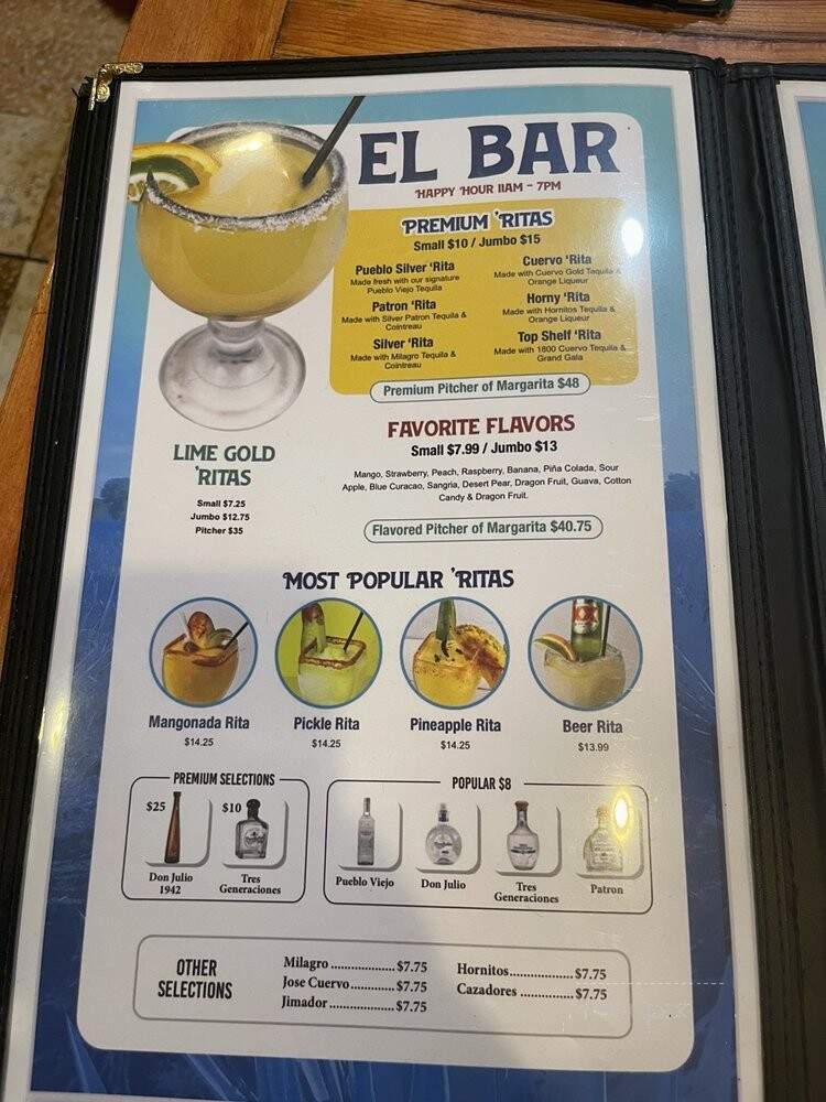 Pueblo Viejo - Livingston, TX menu_pic