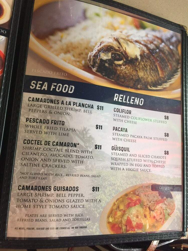 Pupuseria Y Restaurante El - Lubbock, TX menu_pic