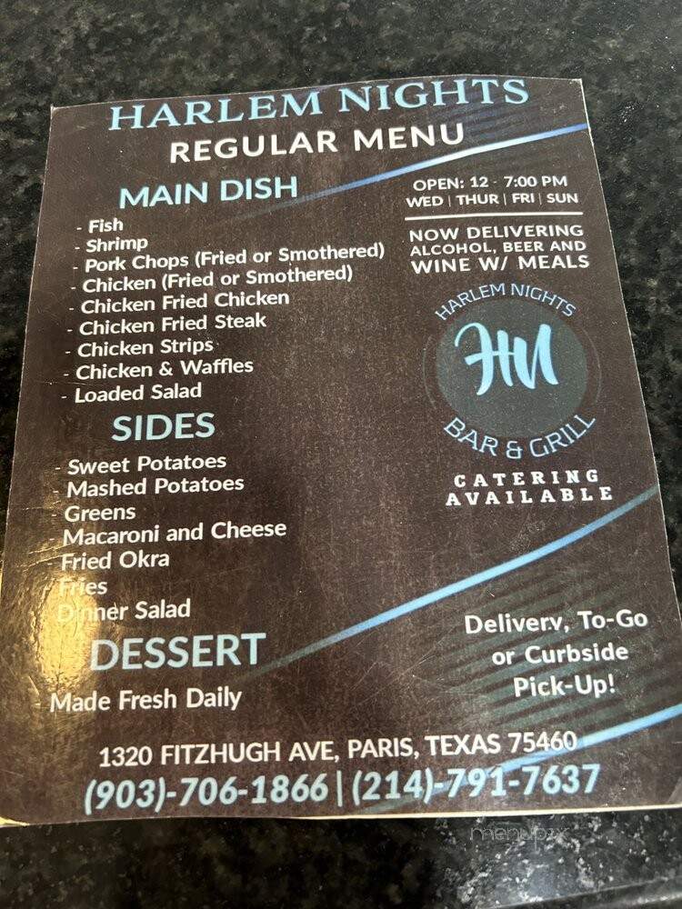 Rita & Rosemary's Place - Paris, TX menu_pic