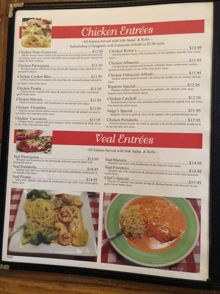 Romas Pizza Pasta - Frisco, TX menu_pic