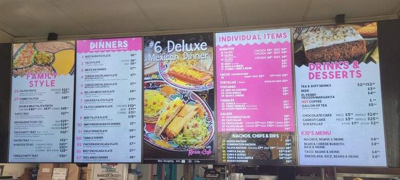 Rosa's Cafe & Tortilla Factory - Amarillo, TX menu_pic