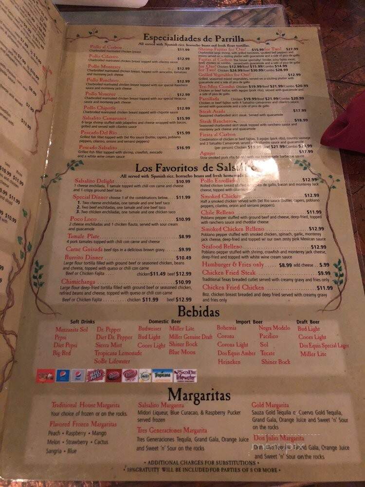 Salsalito's Cantina Mexican - San Antonio, TX