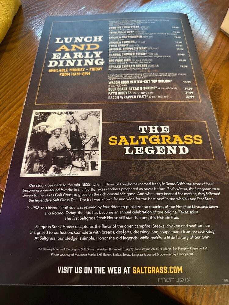 Saltgrass Steakhouse - Austin, TX menu_pic