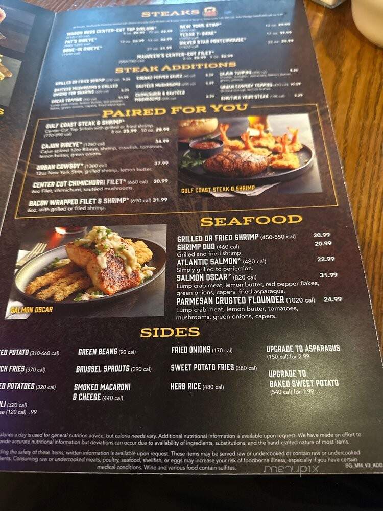 Saltgrass Steakhouse - Austin, TX menu_pic