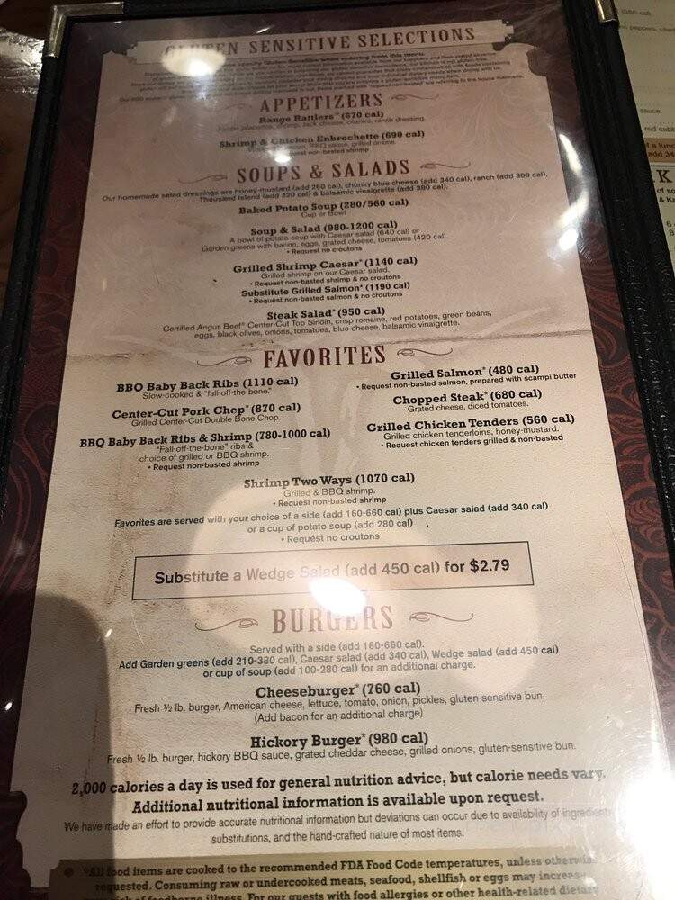 Saltgrass Steakhouse - San Antonio, TX menu_pic