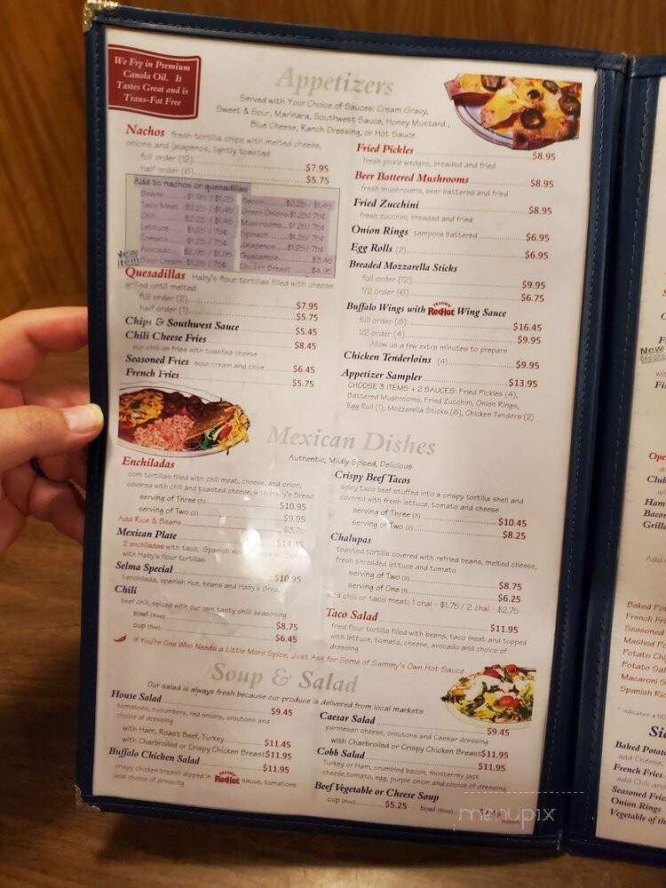 Sammy's - Castroville, TX menu_pic