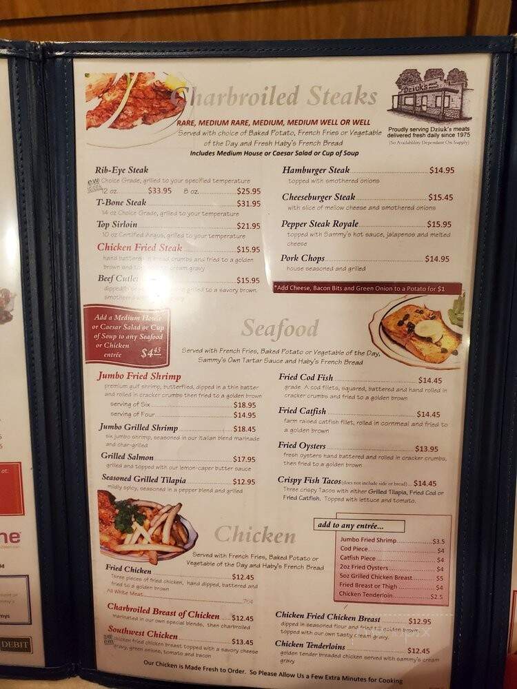Sammy's - Castroville, TX menu_pic
