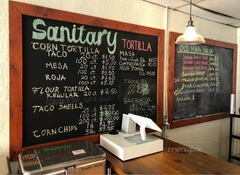 Sanitary Tortilla Mfg Co - San Antonio, TX menu_pic