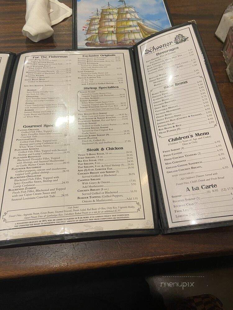 Schooner Restaurant - Nederland, TX menu_pic