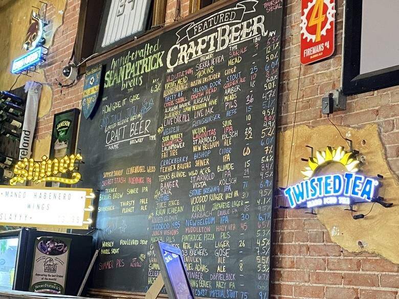 Sean Patricks - San Marcos, TX menu_pic