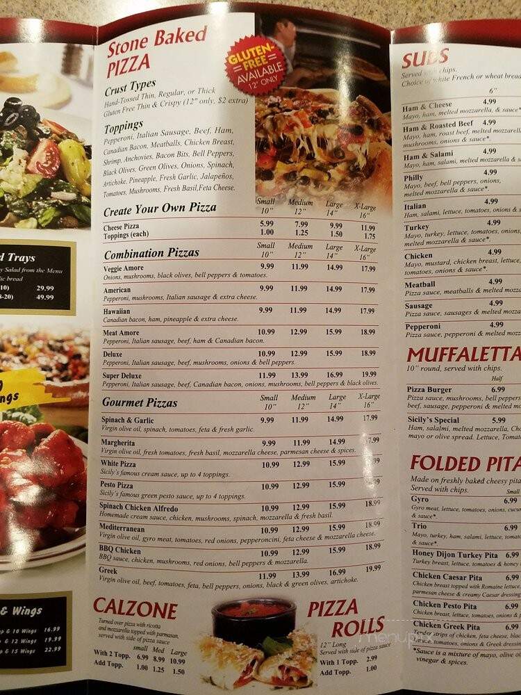 Sicily Pizza - Stafford, TX menu_pic
