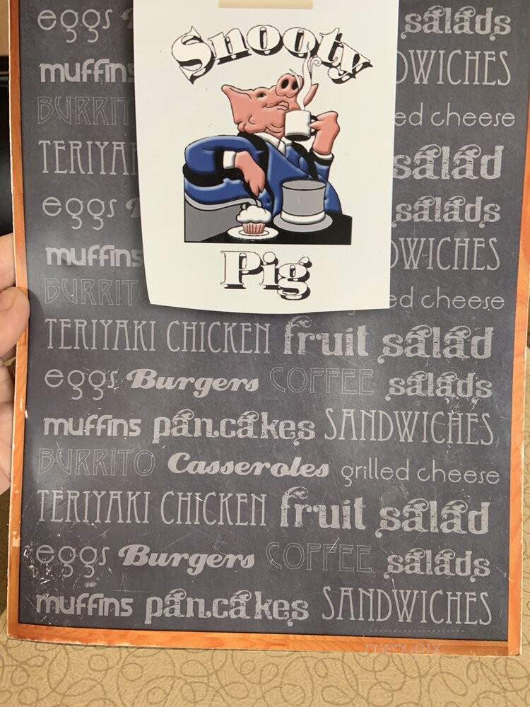Snooty Pig Cafe - Grapevine, TX menu_pic