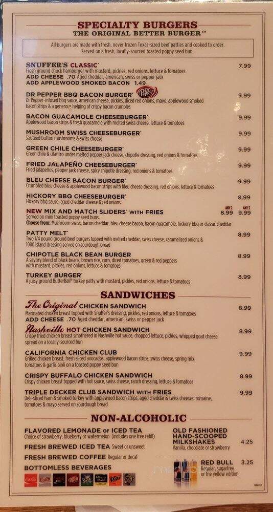 Snuffer's Rockwall - Rockwall, TX menu_pic