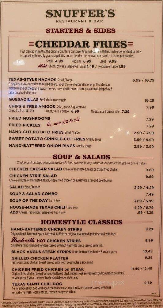 Snuffer's Rockwall - Rockwall, TX menu_pic