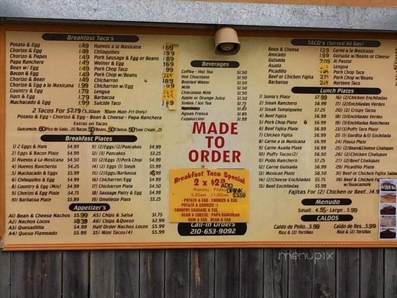 Sonia's Restaurante Mexicano - San Antonio, TX