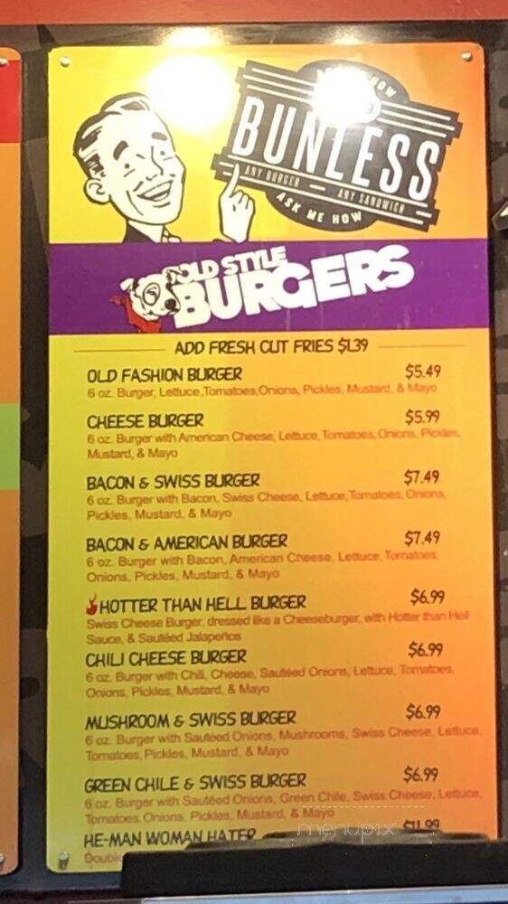 Spanky's Sandwich Shop - Lubbock, TX menu_pic