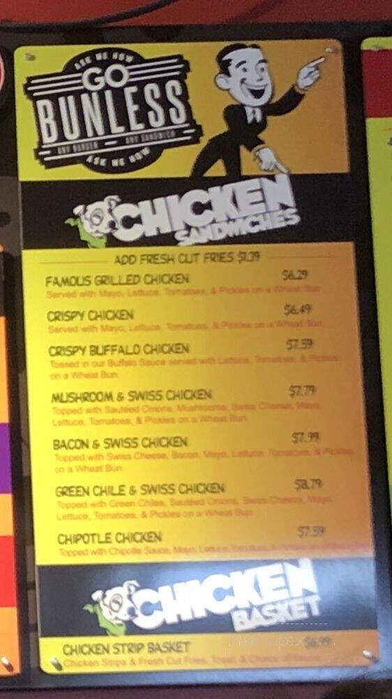 Spanky's Sandwich Shop - Lubbock, TX menu_pic