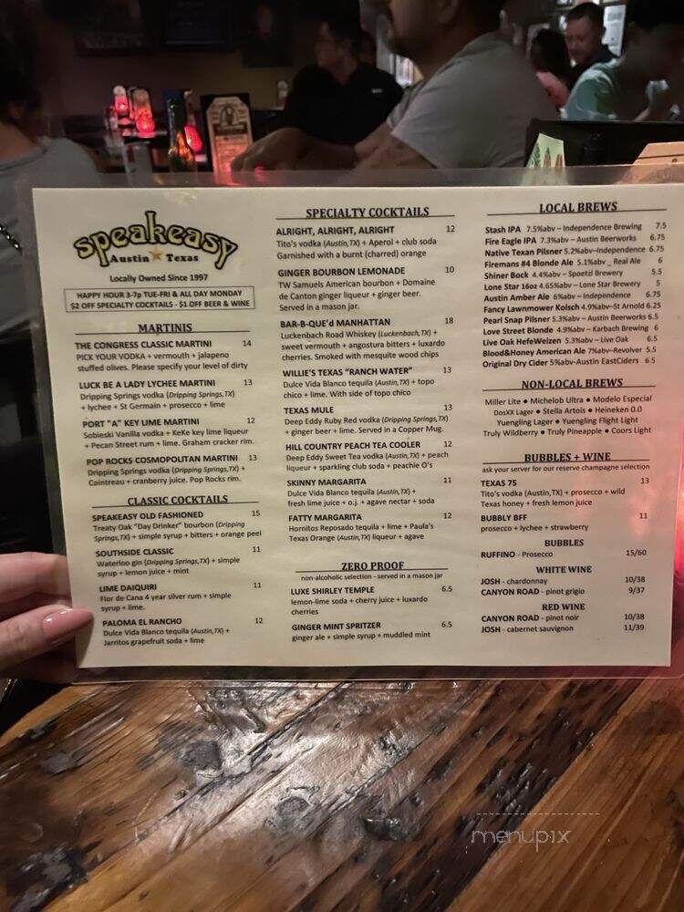 Speakeasy - Austin, TX