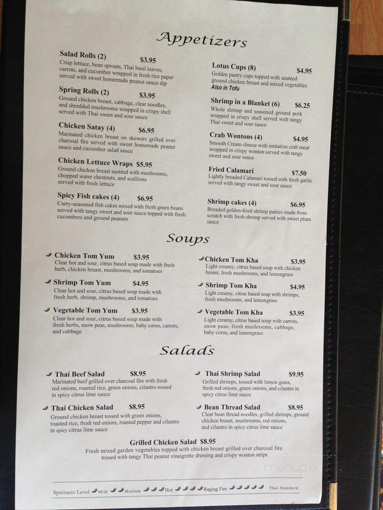 Sweet Basil - Denton, TX menu_pic