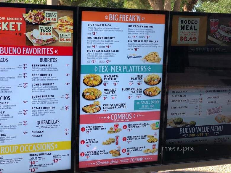 Taco Bueno - Lubbock, TX menu_pic