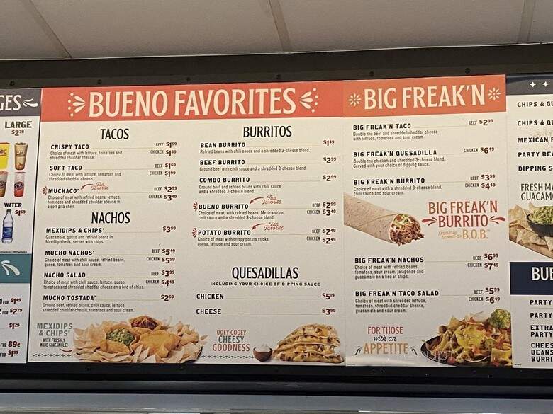 Taco Bueno - Frisco, TX menu_pic