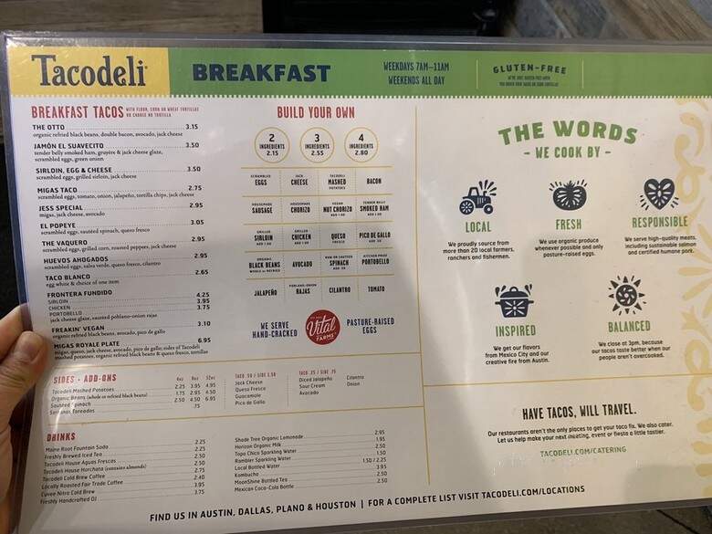 Tacodeli - Austin, TX menu_pic
