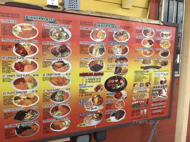 Taqueria Arandas - San Antonio, TX menu_pic