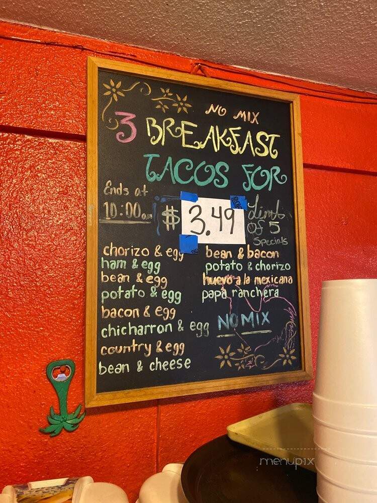 Taqueria El Tapatio De Jalisco - San Antonio, TX menu_pic