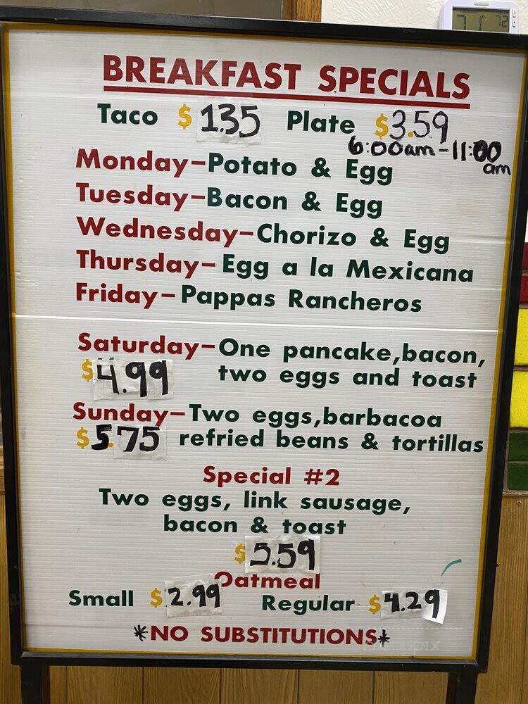Taqueria Garibaldi - Corpus Christi, TX menu_pic