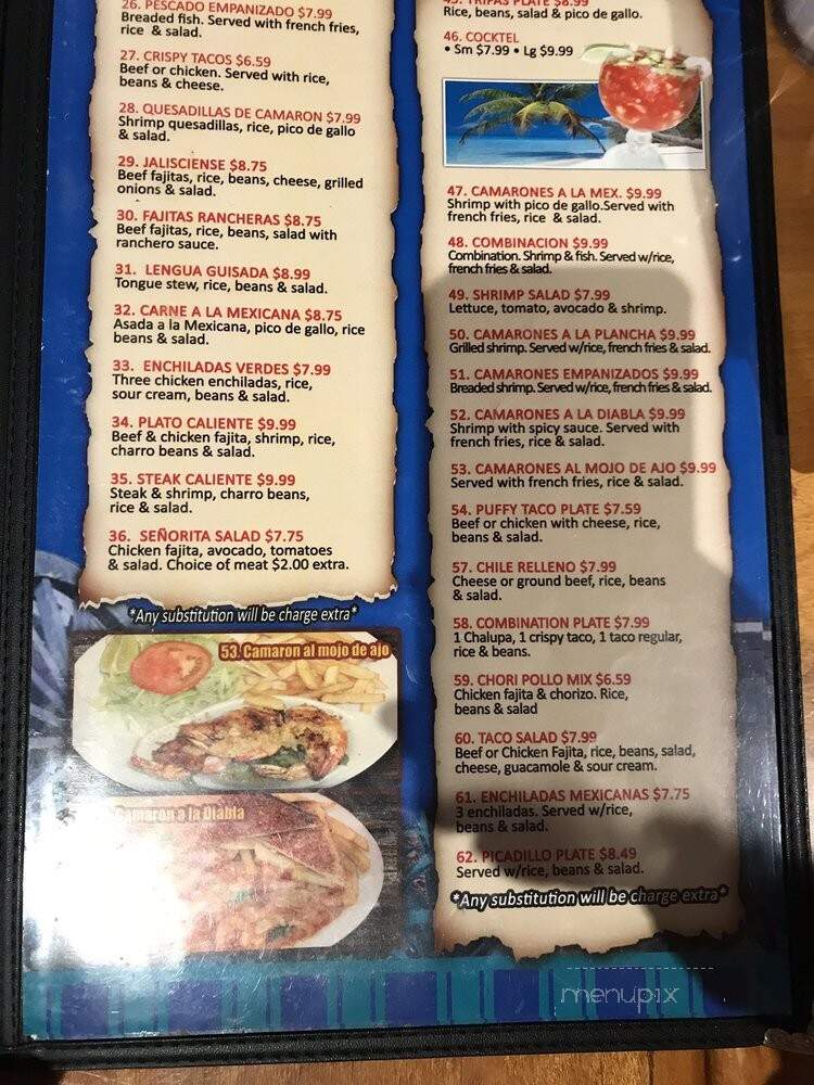 Taqueria Jalisco - San Antonio, TX menu_pic