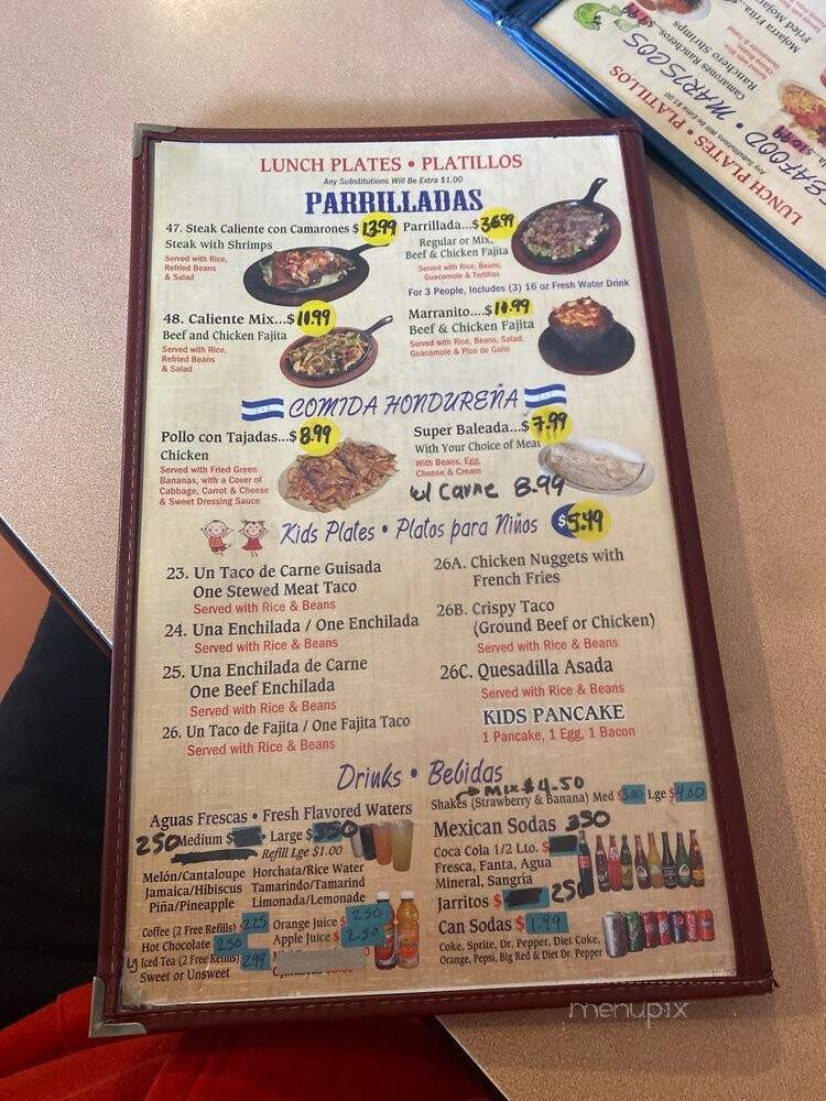 Taqueria Jalisco - San Antonio, TX menu_pic