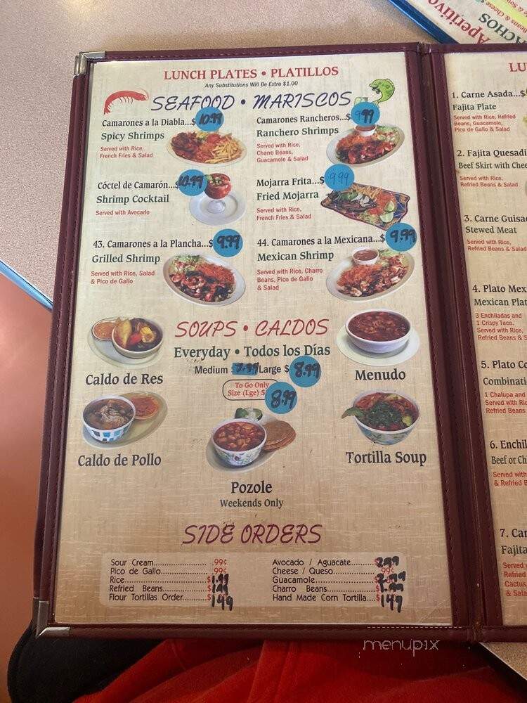 Taqueria Jalisco - San Antonio, TX menu_pic