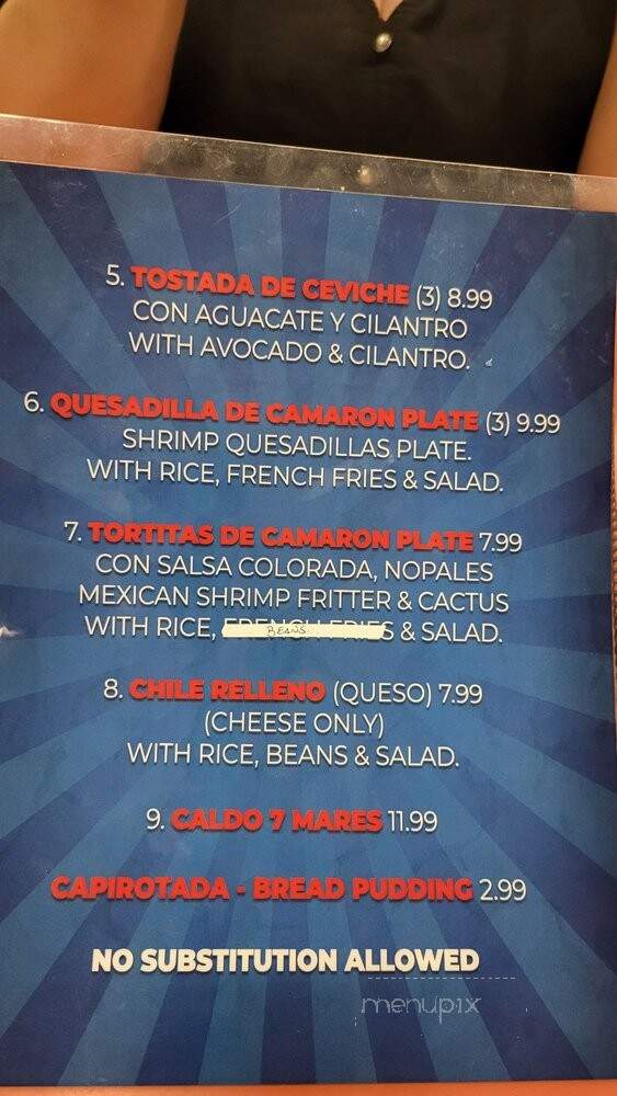 Taqueria Mexico - San Antonio, TX menu_pic