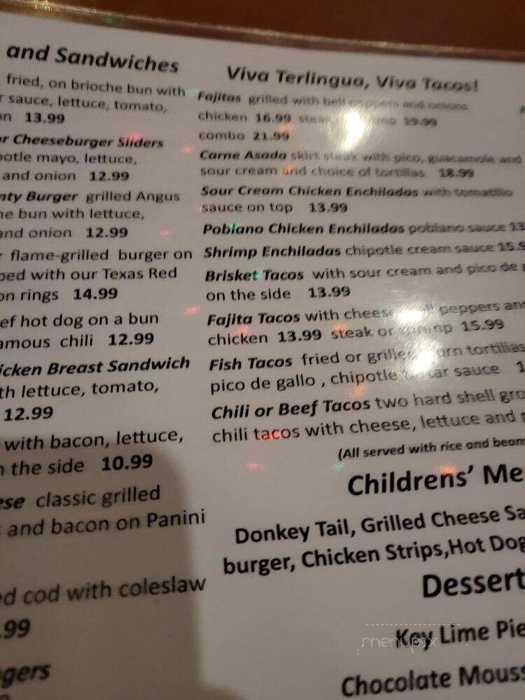Tolbert's - Grapevine, TX menu_pic