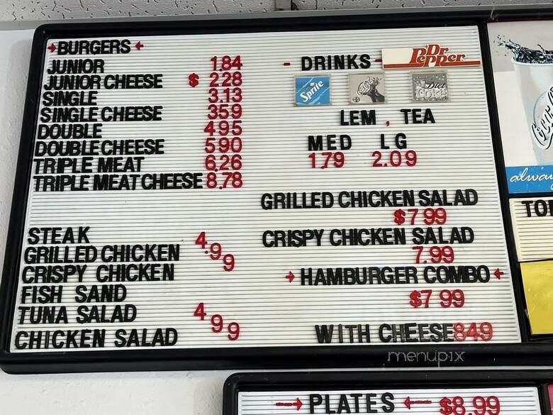 Tom's Burgers & More - Elmendorf, TX menu_pic