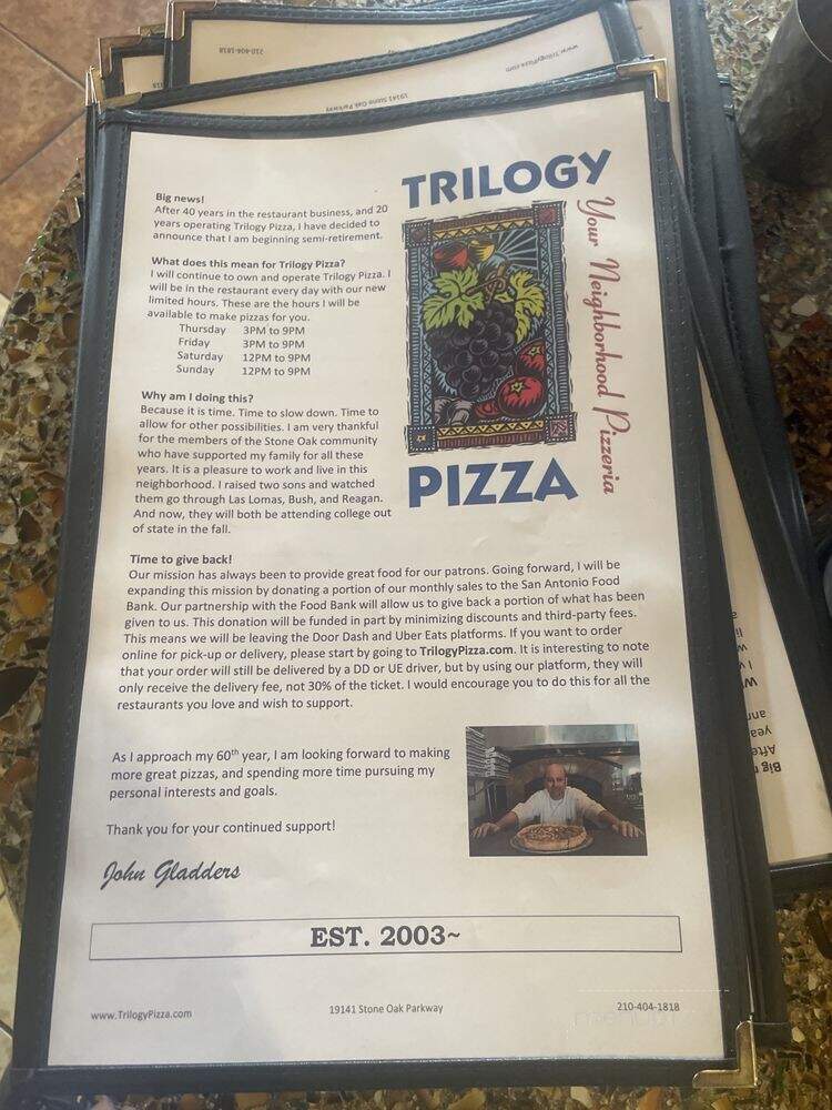 Trilogy Pizza & Wine Bistro - San Antonio, TX