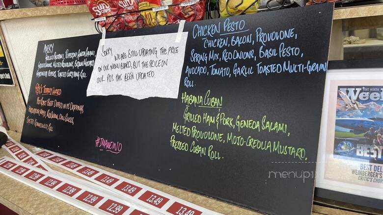 Weinberger's Delicatessen - Grapevine, TX menu_pic