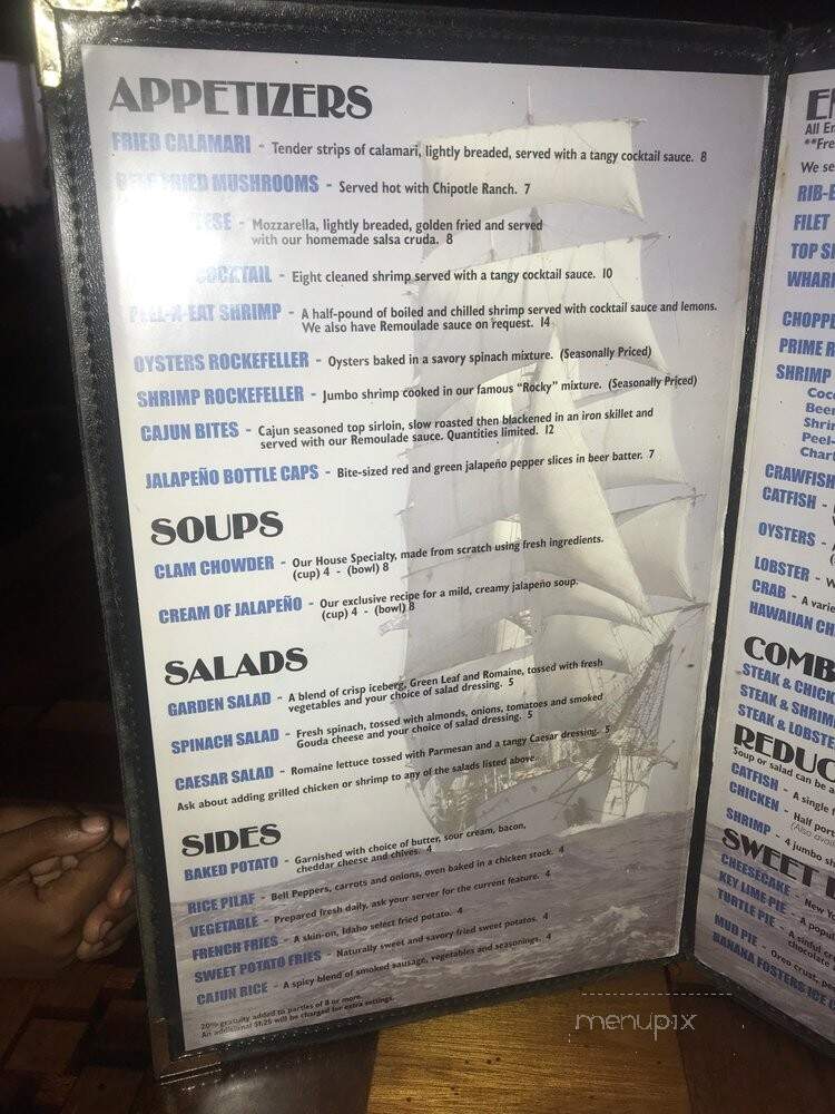 Wharf Restaurant - San Angelo, TX menu_pic