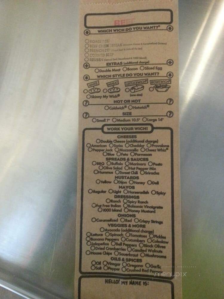 Which Wich Superior Sandwiches - Austin, TX menu_pic