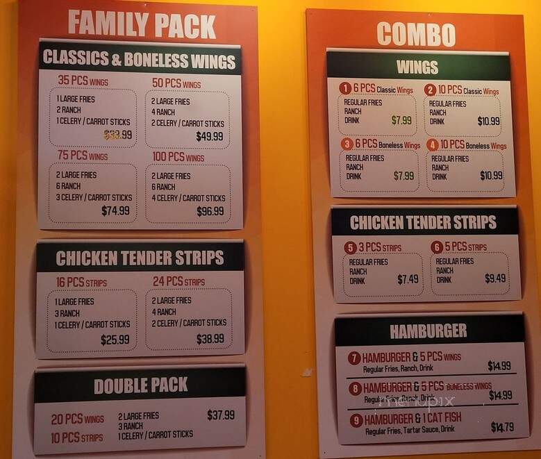 Wingstreet - Carrollton, TX menu_pic