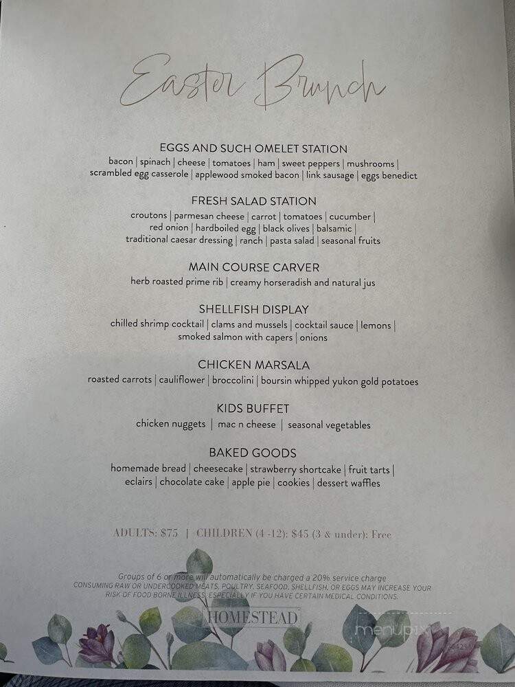 Simon's - Midway, UT menu_pic