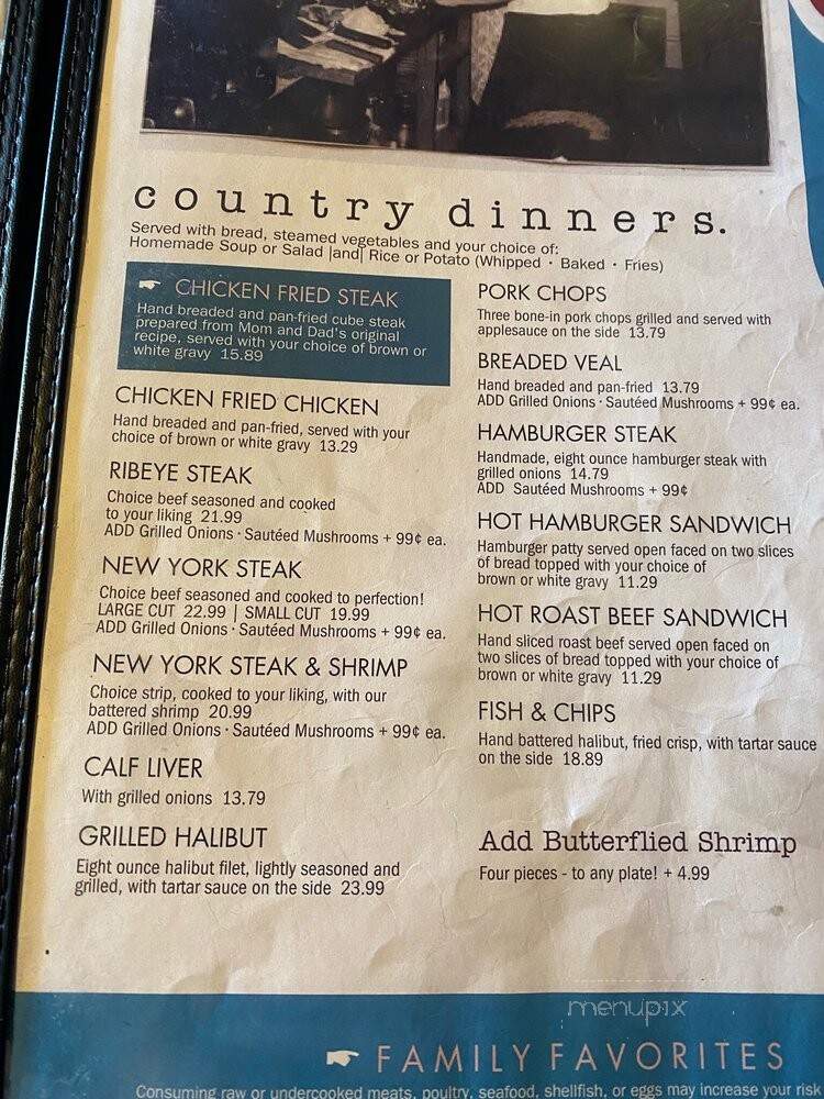 Lisa's Country Kitchen - Nephi, UT menu_pic