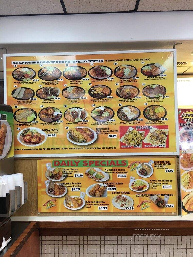 Rancheritos - Roy, UT menu_pic