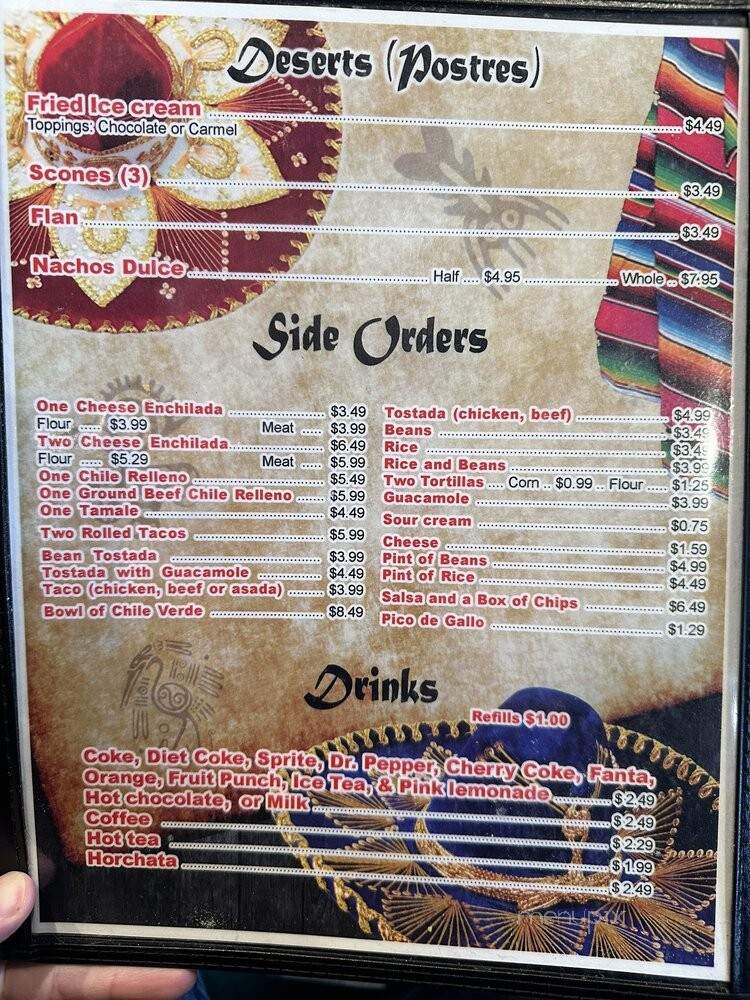Patricia's Restaurant - Ogden, UT menu_pic