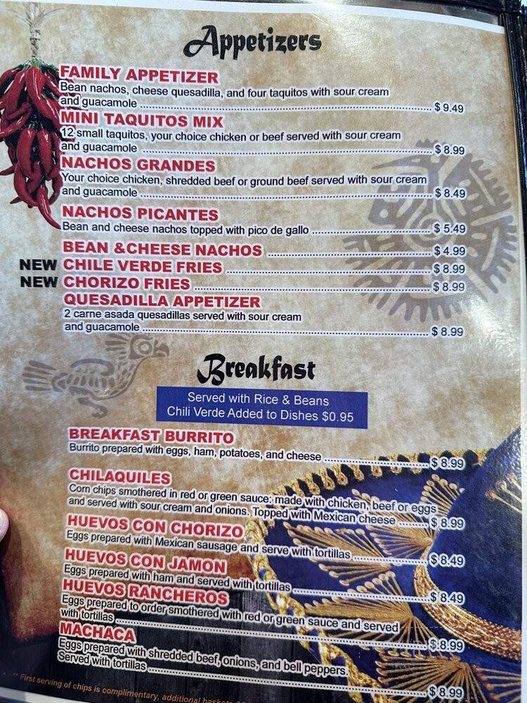 Patricia's Restaurant - Ogden, UT menu_pic